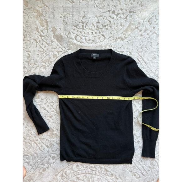J.Crew 100% Cashmere Crewneck Sweater Black Women’s XS - Picture 5 of 5